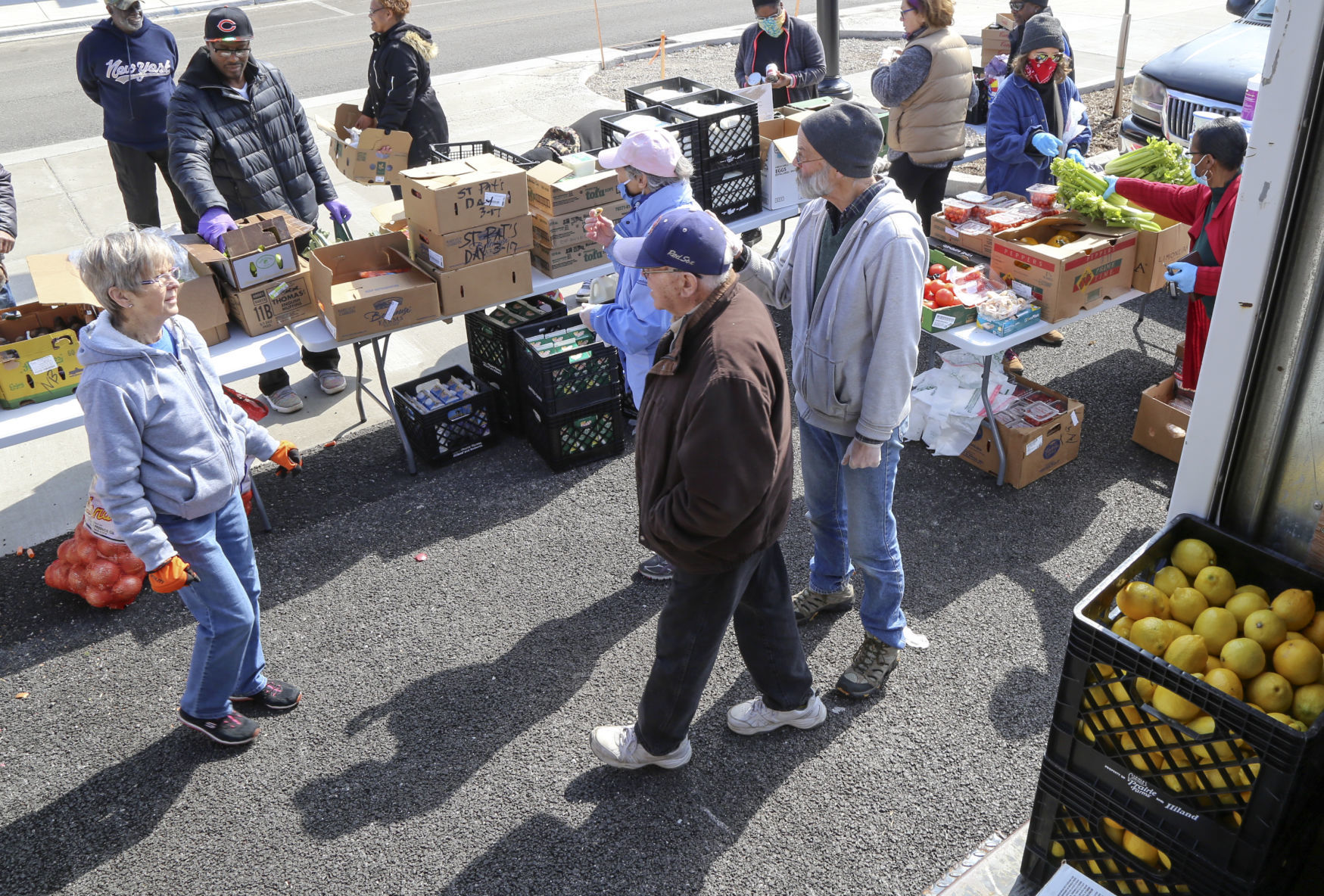 St. Mary Food Bank does emergency distribution